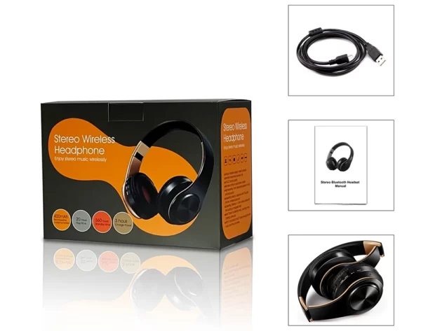 Écouteurs stéréo HIFI Bluetooth avec micro, casque de musique, FM, prise en charge de la carte TF, téléphone de sauna, mobile, Xiaomi, iPhone, tablette Samsung – Image 26