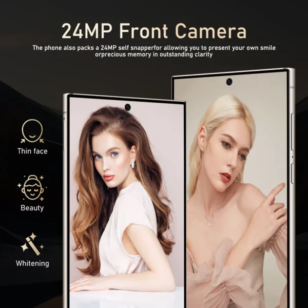 FUFFI-S25 Pro, téléphone intelligent Android, 6.8 pouces, 12GB RAM, 512GB ROM, double SIM, téléphone portable, Google Play Store, 24 + 48MP, 6000mAh, téléphones portables – Image 16