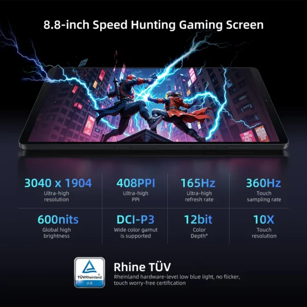 Lenovo Legion Y700 2025 Pad Gen 4 TB322FC onglet de jeu 256GB 512GB ROM Snapdragon 8 Elite 8.8 "165Hz affichage 7600mAh 68W tablette – Image 12