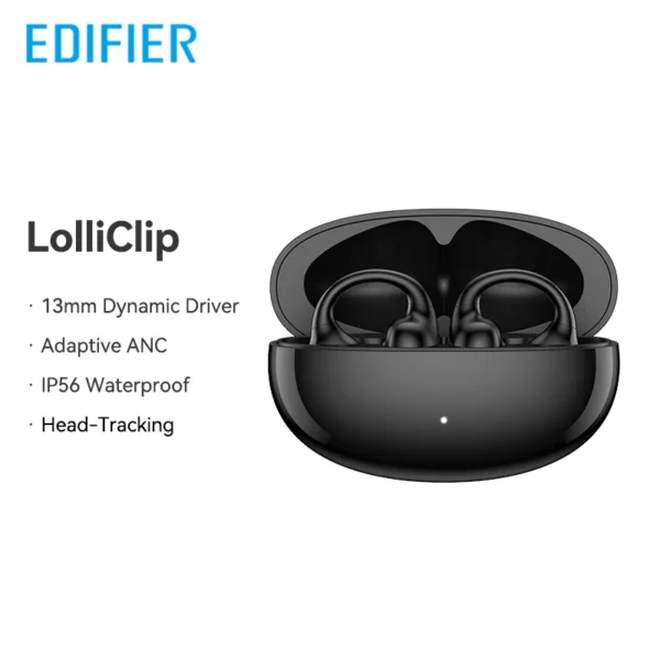EDIFIER LolliClip écouteurs sans fil à oreille ouverte Bluetooth 5.4 haute résolution LDAC adaptatif ANC écouteur connexion multipoint IP56 – Image 8