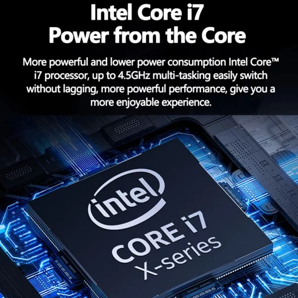 15.6 pouces Intel Core I7-9750H ordinateur Portable de jeu 64GB RAM 2TB SSD DDR4 Win 11 5000mAH HD déverrouillage par empreinte digitale ordinateur Portable – Image 6