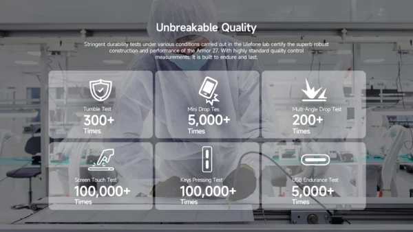 【Première mondiale】 Ulefone Armor 27 4G 10600mAh Téléphone robuste 24 Go + 256 Go Android 14 Smartphone 6,78" FHD 120 Hz Vision nocturne Global – Image 39