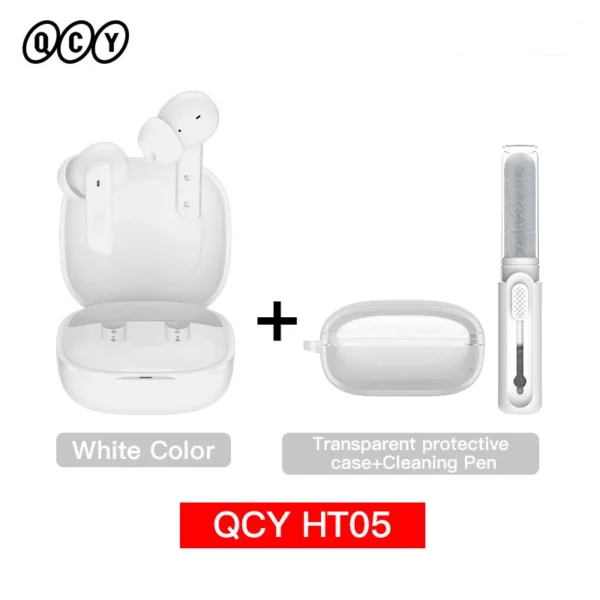 QCY HT05 ANC écouteur sans fil 40dB antibruit Bluetooth 5.2 casque 6 micro ENC HD appel TWS écouteurs Mode transparence – Image 15