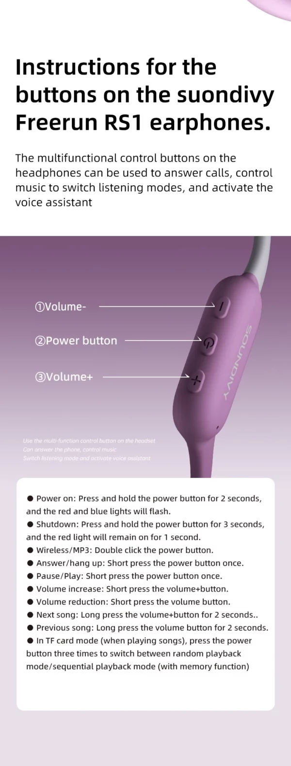 SOUNDIVY RS1 écouteurs à Conduction osseuse Bluetooth sans fil 32GB mémoire IPX8 étanche natation et course sport écouteurs – Image 32