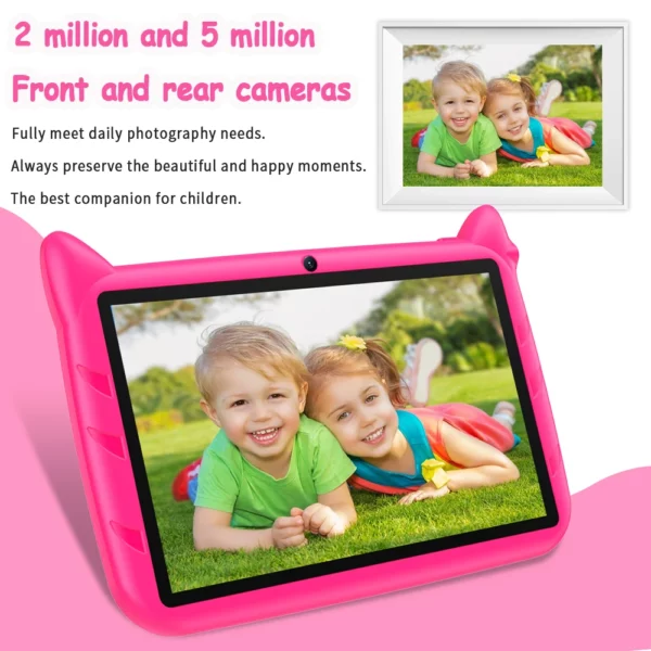 BDF-Tablette Android 13 pour enfants, extension 1 To, 4 Go de RAM, 64 Go de ROM, WiFi 5G, batterie 4000mAh, appareil photo touristique, cadeau pour enfants, logiciel pour enfants, 7 pouces – Image 10