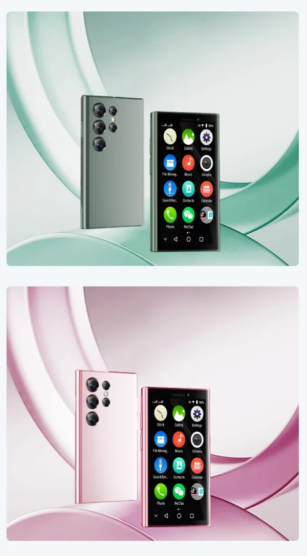SOYES-Mini smartphone, XS24 Pro, RAM 2 Go, ROM 16 Go, 1000mAh, Android 9.0, téléphone intelligent, compact, réseau 3G, pour touristes – Image 37