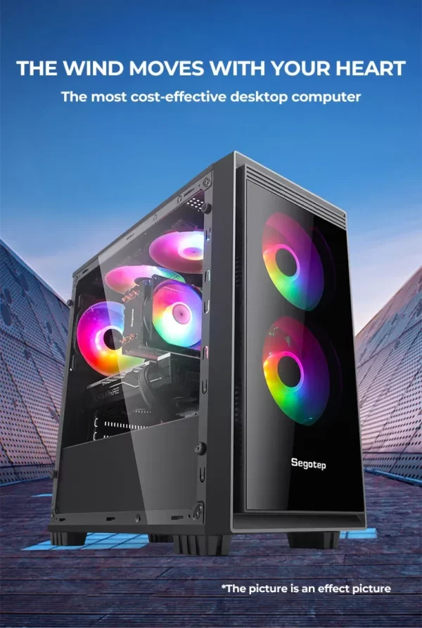 Livraison gratuite Yeyian Yumi ordinateur de bureau de jeu INTEL Core i5 12400F, Nvidia RTX 4060, SSD NVMe 1 to, 16 go DDR4 3200, 650 W or PSU, – Image 23