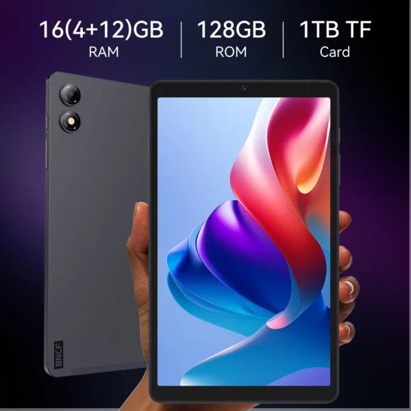 BNCF BPad Mini SE 8.7 pouces Android15 Unisoc T615 tablette écran IPS 8 cœurs (4 +12)GB RAM + 128GB ROM 5500mAh batterie Widevine L1 onglet – Image 6