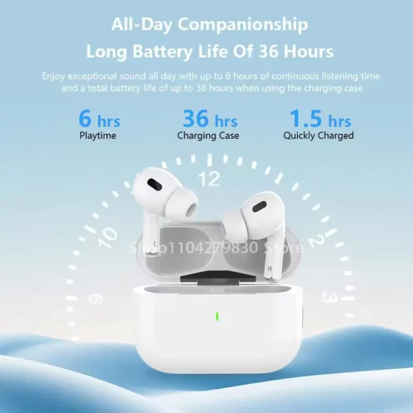 2025 nouveau Air Pro véritable sans fil Bluetooth écouteurs casque HiFi son faible latence réduction du bruit écouteurs pour IPhone Android – Image 12