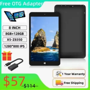 Tablette PC Windows 10, 8 pouces, Quad Core, 2 go/4 go/8 go de RAM, 64 go/128 go de ROM, 1280x800IPS, WiFi, Intel Z8350, Port HDMI, adaptateur OTG, cadeau, nouveau