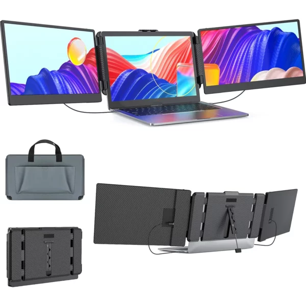 Moniteur d'ordinateur portable 14 pouces, 1920x1080, 16:9 IPS, pour touristes, extension d'écran, type-c, pour Macbook, Switch, téléphone – Image 9