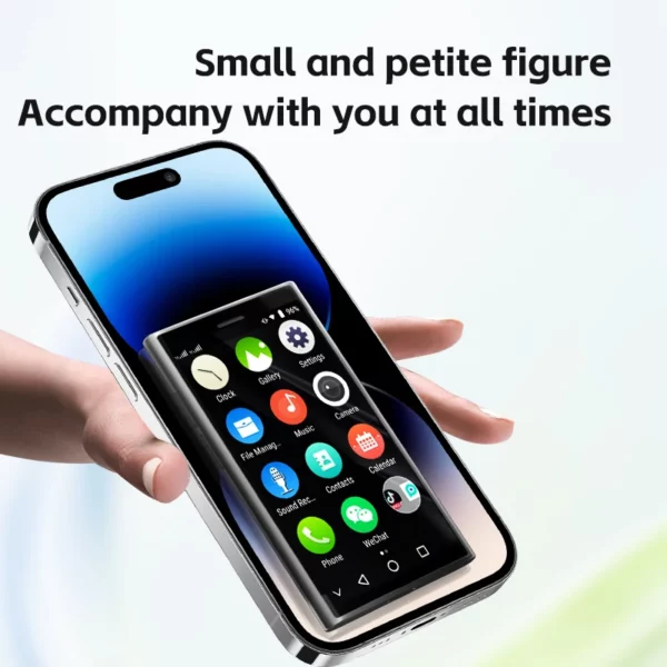 SOYES-Mini smartphone, XS24 Pro, RAM 2 Go, ROM 16 Go, 1000mAh, Android 9.0, téléphone intelligent, compact, réseau 3G, pour touristes – Image 2