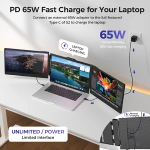 Moniteur d'ordinateur portable 14 pouces, 1920x1080, 16:9 IPS, pour touristes, extension d'écran, type-c, pour Macbook, Switch, téléphone