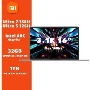 Xiaomi-Ordinateur portable Redmi PlePro 16 2024, ordinateur portable Intel Core Ultra 7 155H/5 125H, 32 Go DDR5 + 1 To SSD, 16 ", écran 3.1K 165Hz, nouveau