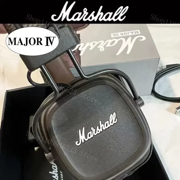 Marshall Major IV 4 casque Bluetooth basses profondes/conception ergonomique/plus de 80 heures de lecture écouteur pliable sport casque sans fil