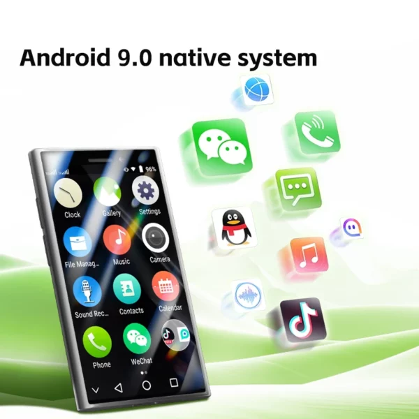 SOYES-Mini smartphone, XS24 Pro, RAM 2 Go, ROM 16 Go, 1000mAh, Android 9.0, téléphone intelligent, compact, réseau 3G, pour touristes – Image 3