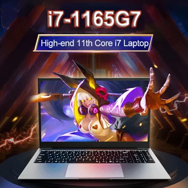 NVIDIA MX450 i7 1195g7 DDr4 32G RAM 2 to SSD ordinateur Portable 15.6 pouces ordinateur Portable Core Window11 Pro 1920*1080 écran Portable ordinateur de jeu – Image 6