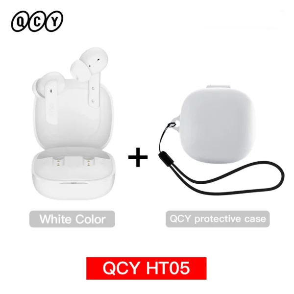 QCY HT05 ANC écouteur sans fil 40dB antibruit Bluetooth 5.2 casque 6 micro ENC HD appel TWS écouteurs Mode transparence – Image 23