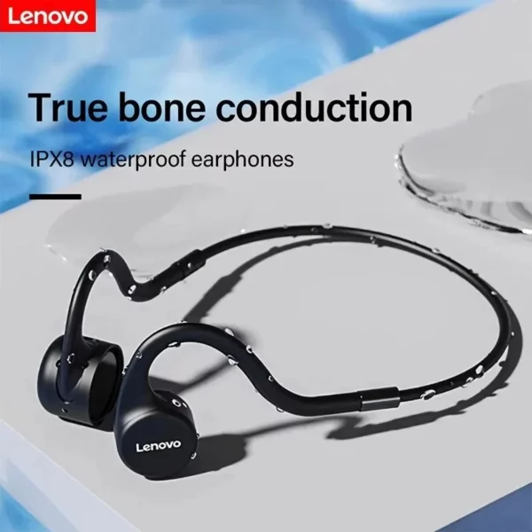 Lenovo X5 casque sans fil à Conduction osseuse intégré 8GB mémoire Bluetooth 5.0 écouteurs compatibles IPX8 casque étanche S