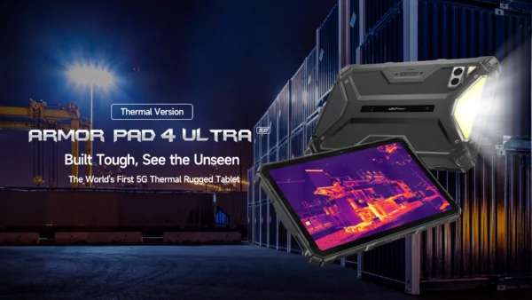 【Première mondiale】Ulefone Armor Pad 4 Ultra 5G Tablette robuste Imagerie thermique 11800mAh 10,36"2K 16GB + 256GB Android 14 Lumière LED – Image 16
