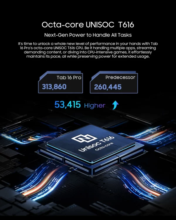 Tablette Blackview Tab 16 Pro  8 Go + 256 Go Écran 11'' FHD + Batterie 7700 mAh Android 14 Widevine L1 Unisoc T616 Tablette PC – Image 33