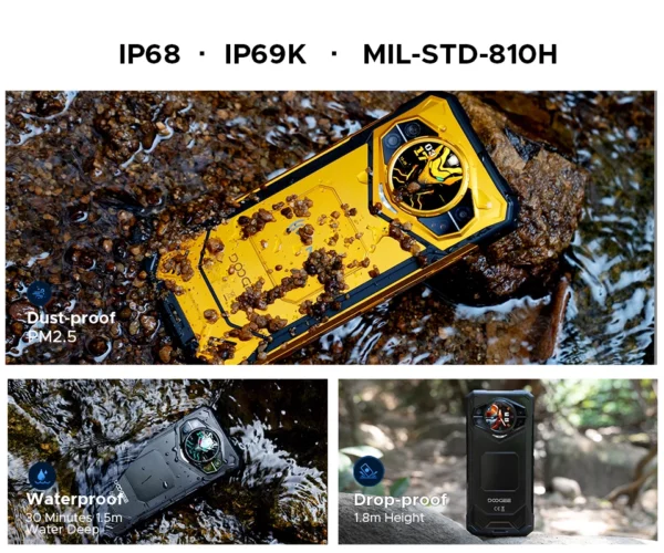 Première mondiale DOOGEE S200 X 5G téléphone robuste 12 + 512 Go Smartphone 6,72 "FHD + 120 Hz écran IPS dimension 7050 10100 mAh batterie 33 W – Image 36