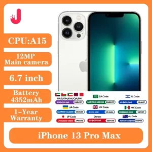 Apple-iPhone 13 Pro Max débloqué, 6.7 "OLED, 128 Go, 256 Go, Dean A15 IOS, Face ID, 5G, Mobile Morning