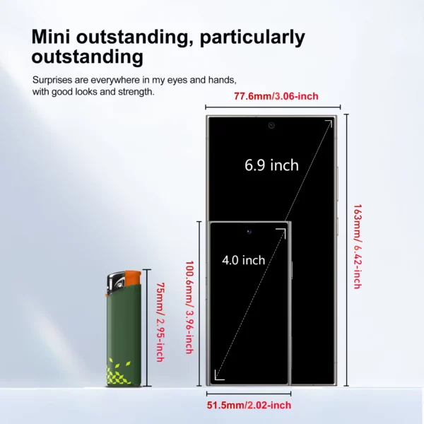 SERVO S27 Mini réseau 3G petit Smartphone 4.0 pouces affichage 2GB RAM 16GB ROM double SIM reconnaissance faciale Android petits téléphones intelligents – Image 6
