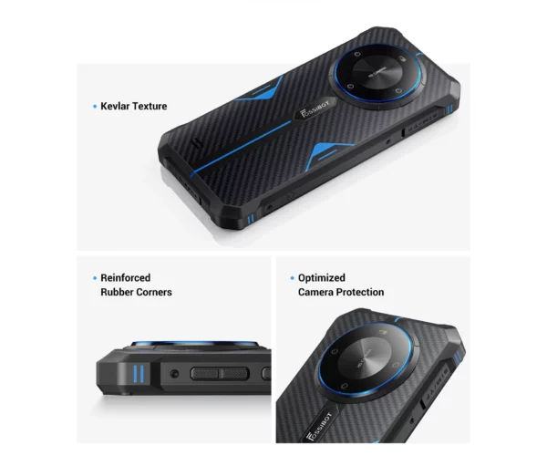 FOSSiBOT F105 Smartphone robuste Android 14 12GB + 64GB téléphone portable 6.745 "HD + écran IPS 20MP caméra 10300mAh téléphone portable – Image 16