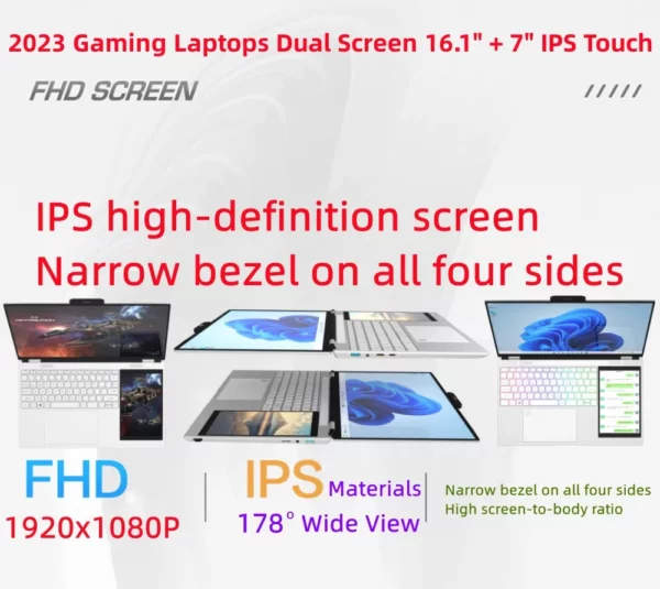 Ordinateur portable avec processeur Intel N100, écran tactile IPS, 4 cœurs, 4 fils, 3.4GHz, 15.6 pouces, IPS 2K, écran étroit à quatre côtés, 7 pouces – Image 20