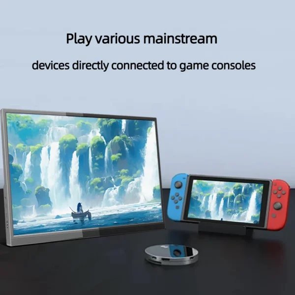 Écran tactile Portable 14/15.6/16 pouces, panneau FHD IPS, affichage secondaire, moniteur d'ordinateur type-c HDMI pour ordinateurs portables Xbox Switch – Image 5