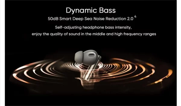 Version mondiale realme Buds Air 6 Pro écouteur Bluetooth 5.3 20H batterie haute résolution LDAC 50dB réduction du bruit 2.0 casque sans fil – Image 18