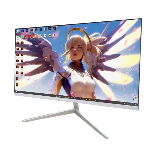 Souris de jeu ultralégère ou moniteur incurvé de 24 pouces, moniteurs d'ordinateur FHD(1920 × 1080p) 75HZ, grand angle de vision de 178 °, moniteur PC – Image 7