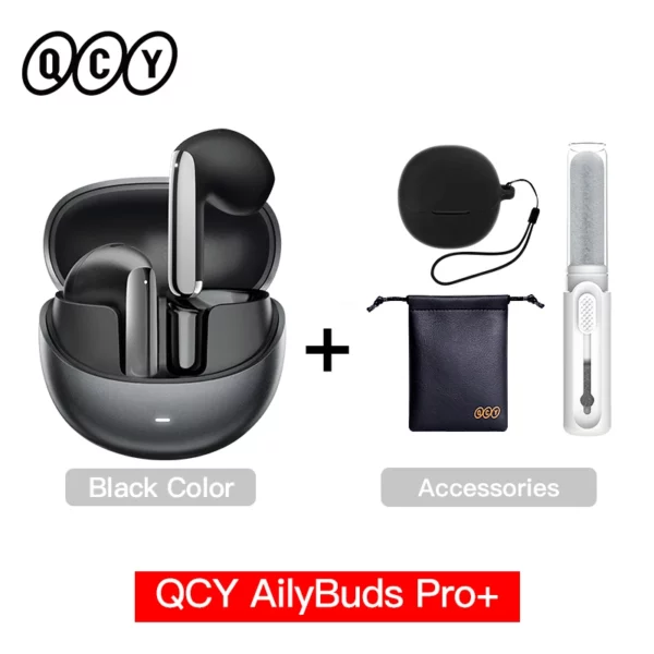 QCY-Écouteurs sans fil AilyBuds Pro+ ANC, HT10, Hi-Res Audio, AC Sat, Bluetooth 5.3, 6 micros, AI, HD, appel, connexion multipoint – Image 27