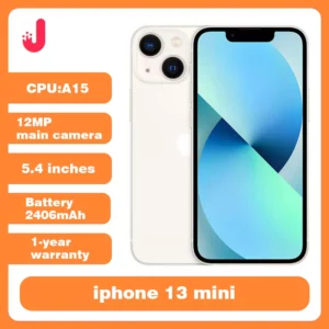 Apple iPhone 13 Mini déverrouillage Original 5.4 'Super Retina XDR affichage 4GB RAM 128/256GB A15 puce bionique 5G téléphone portable utilisé