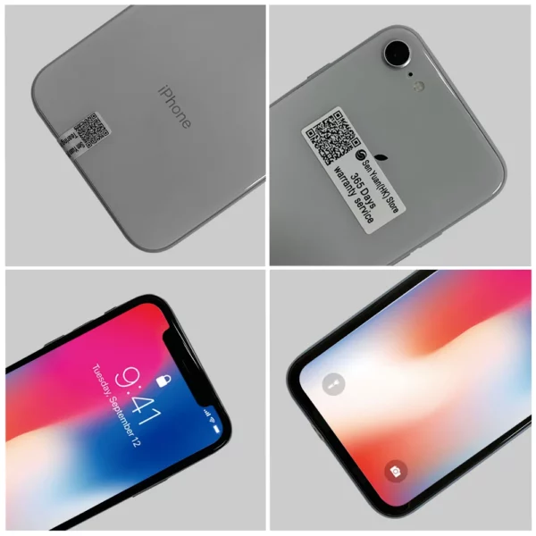 Apple-Smartphone iPhone X, téléphone portable, 3 Go de RAM, 64 Go, 256 Go de ROM, Dean Hexa Core, Face ID, 12MP, original, débloqué, persévérance – Image 11