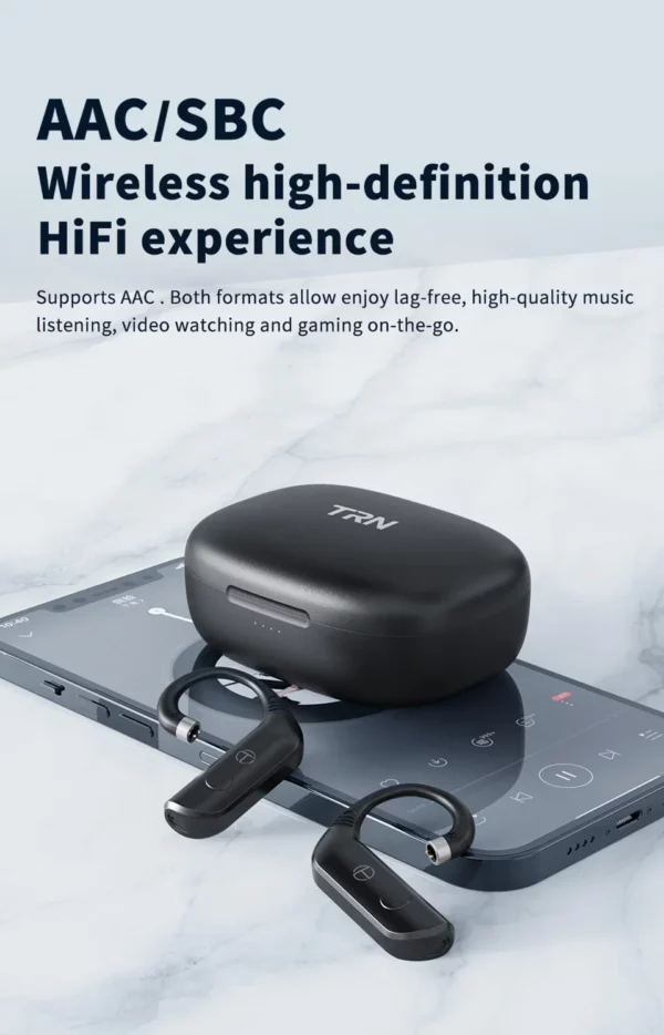 TRN BT20 Pro sans fil Bluetooth 5.3 HIFI écouteurs Module câble de mise à niveau/connecteur MMCX prise remplaçable crochet d'oreille pour Moondrop – Image 16