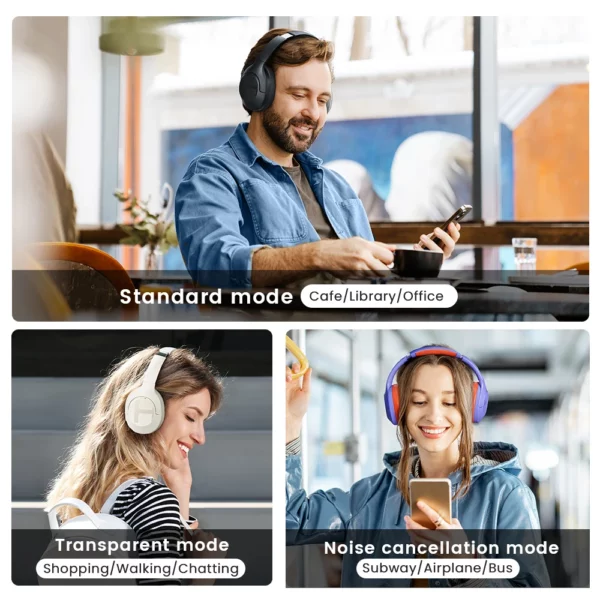 HAYLOU-Écouteurs sans fil S35 ANC, Bluetooth 5.2, 40mm, autonomie de 60 heures – Image 3