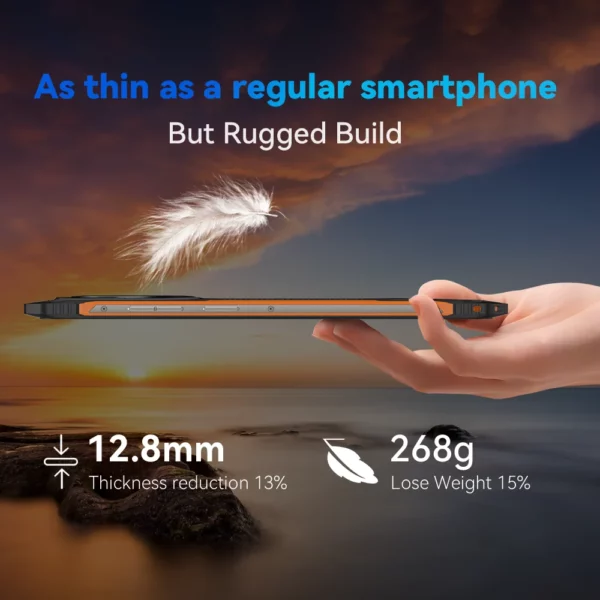 Smartphone Android robuste ultra-mince Cubot KingKong ES, 16 Go de RAM (6 Go + 10 Go), 128 Go de ROM, écran 6,56" 90 Hz, caméra 48 MP, téléphone 4G – Image 3