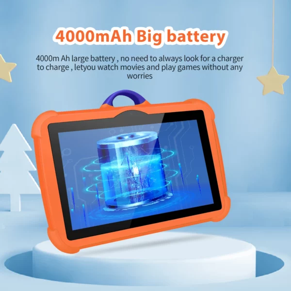 Nouveau 7 pouces 5G WiFi tablette Pc pour les meilleurs cadeaux pour enfants Android enfants jeu éducatif apprentissage tablettes Quad Core 4GB RAM 64GB ROM – Image 13