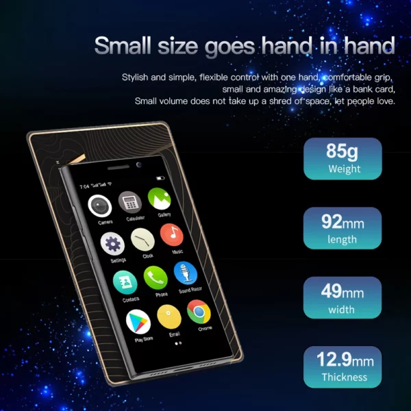 SERVO-Mini Smartphone de Poche S24, 2 Go, 16 Go, 4G, Netcom, Système Natif Android, MT6737, WIFI Hotspot, Petite Paume, Smart Morning, Nouvelle Mise à Jour – Image 6