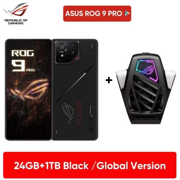 Première mondiale ASUS ROG Phone 9 5G Smartphone Snapdragon 8 Elite 6.78 ''185Hz AMOLED Display ROG 9 Pro 5800mAh NFC téléphone portable – Image 7