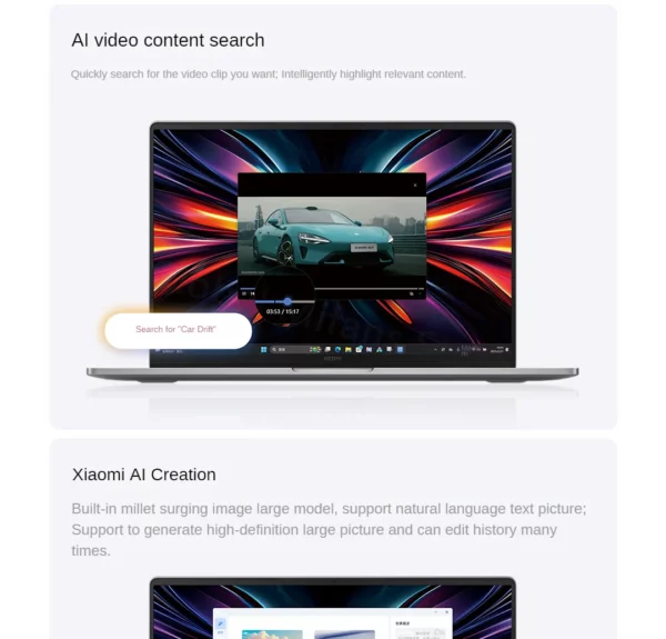 Xiaomi Redmi Book Pro 16 2025 ordinateur portable Intel Core Ultra 7 255H/Ultra 5 225H processeur ordinateur portable 32G DDR5 + 1T SSD bureau Ultrabook – Image 44