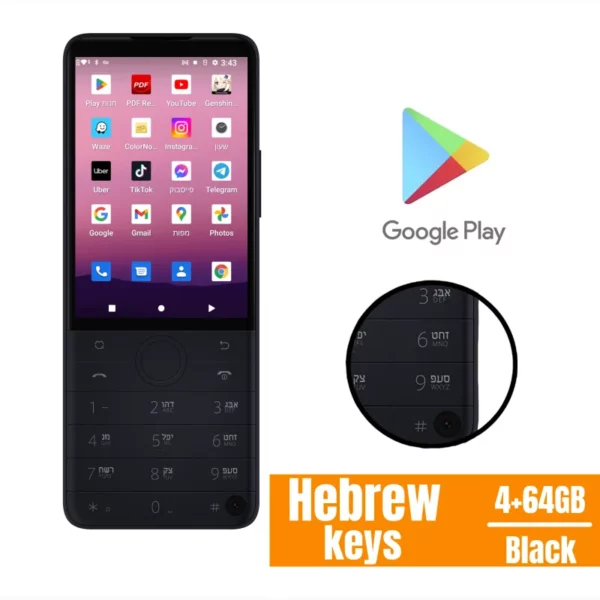 Nouveau Qin F22 Pro écran tactile intelligent téléphone Wifi 5G + 3.5 pouces 4GB 64GB ajouter Google Store Android QinGlobal Version téléphone portable – Image 12