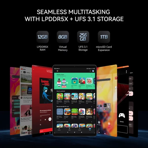 ALLDOCUBE iPlay 70 mini Ultra tablette 8.8 "Snapdragon 7 + Gen3 20GB(12GB + 8GB virtuel)RAM 256GB ROM 7300mAh tablette de jeu Android14 – Image 3