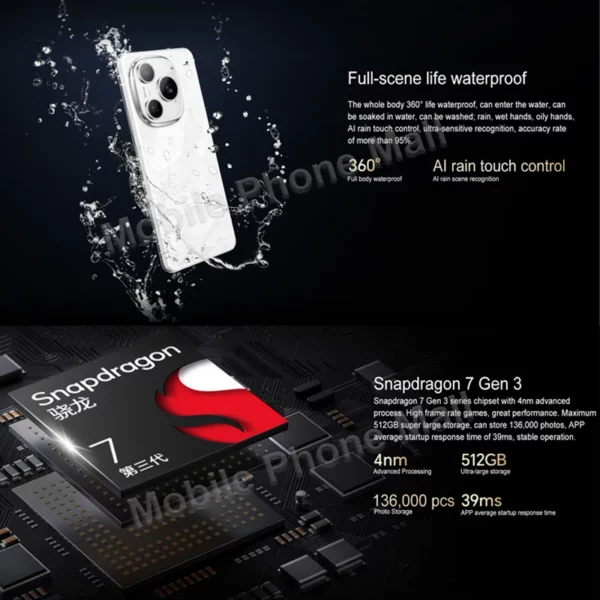 Honor – téléphone portable Original Power 5G, écran 6.78 pouces, Android 15 Snapdragon 7 Gen 3, batterie 8000mAh, Google Play – Image 5
