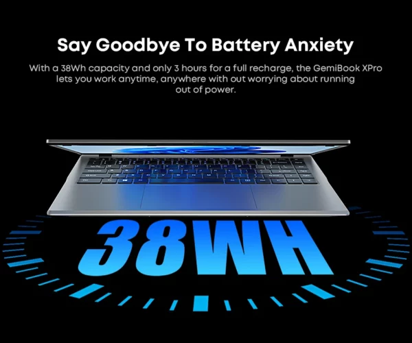 CHUWI-Ordinateur Portable GemiPleXPro, Processeur Intel N100, 600 GPU, Écran de 14.1 Pouces, 8 Go de RAM, 256 Go de SSD, avec Ventilateur de Refroidissement, Windows 11 – Image 21