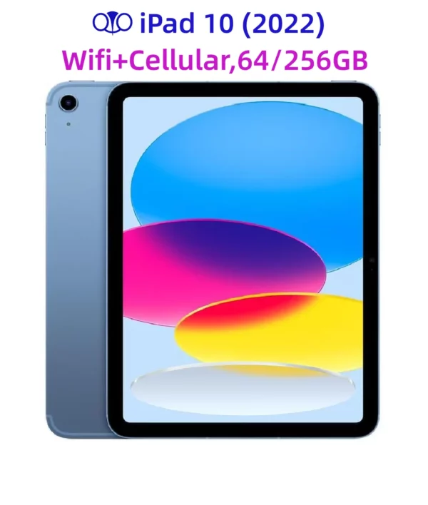 Apple-Tablette d'affichage déverrouillée d'origine, iPad 10, iPad 10th, Isabel Wifi, Cellular, Dean 97%, A14 Bionic HDR, 64 Go, 2022 Go, 256 neuf, 10.9