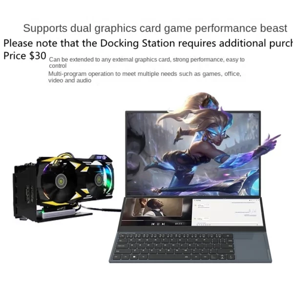 AKPAD Intel Xeon W-10885M touristes Écran 16 pouces (écran tactile 14 pouces) Ordinateur portable de jeu Windows 10 11 Pro – Image 6