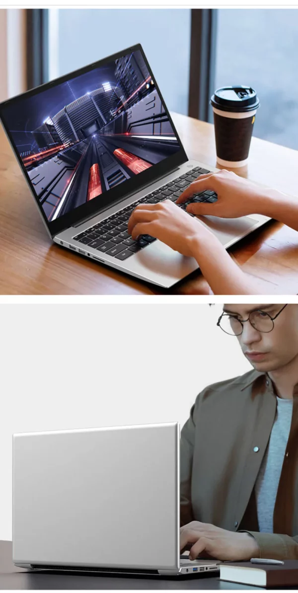 Ordinateur portable 15.6 pouces Intel I7-1355U NVIDIA MX450 clavier rétro-éclairé 32GB RAM 2 to SSD DDR4 Win11 déverrouillage par empreinte digitale ordinateur de jeu – Image 26